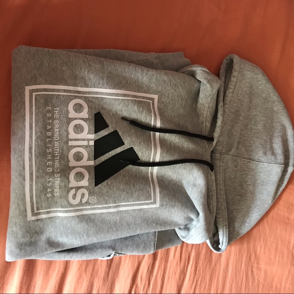 Grey Adidas hoodie